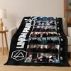 Классическое одеяло из фланели с логотипом L-Linkin Park, арт рок-группы, уютное мягкое покрывало для дома, спальни, кровати, дивана, пикника, подарок для ребенка