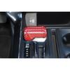 Gear Shift Head Knob Cover Trim Accessories For Ford F150 + Red Carbon Fiber