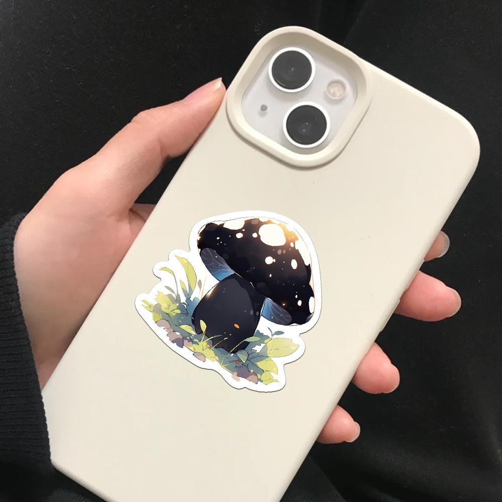 50 шт., наклейки с изображением грибов и граффити, персонализированные украшения, гитара, ноутбук, чемодан, сделай сам, водонепроницаемая наклейка