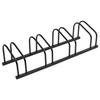 VidaXL Bicycle Carrier for 4 Bikes Black Steel, Bike Stand, Bike Storage Rack, Floor Stand for Bicycles, 154424