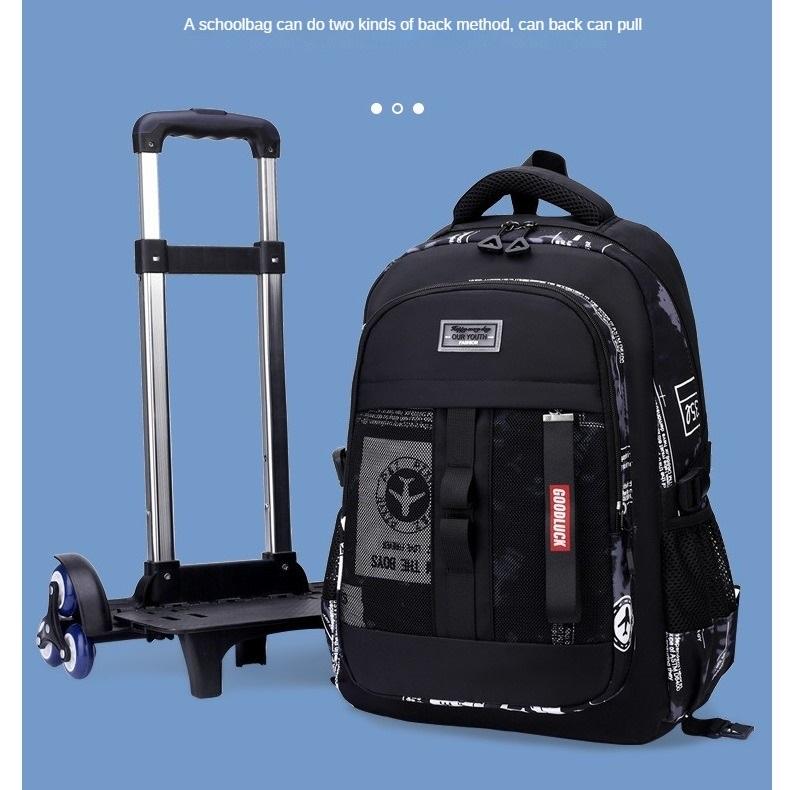 Тележка для учеников начальной школы школьный портфель Campus Roller Schoolbag съемный школьный портфель