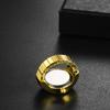 Ring Watch Ring Fashionable One Size Fits Stainless Steel Ring Watch Analog Waterproof Simple Quartz Watch Gold Silver Fashion Accessory Birthday