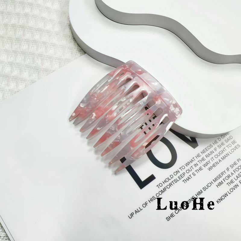 Антистатическая расческа с леопардовым принтом - Ацетатный аксессуар для волос для челки, против пушистости и для дополнительного стиля