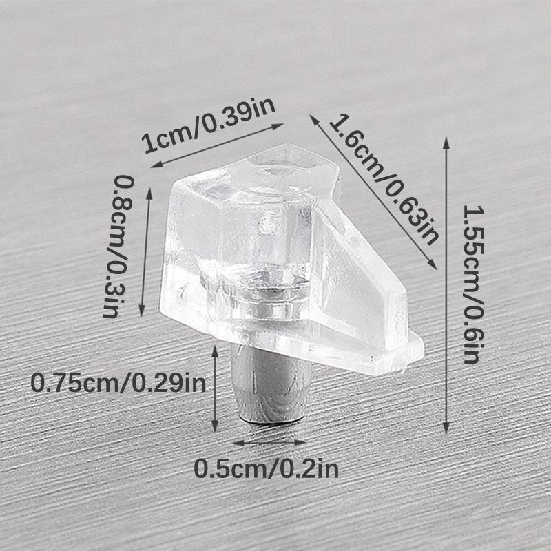Регулируемые кронштейны для полок для шкафа, стеклянные панели для шкафа, деревянные панели, прозрачные колышки для полок