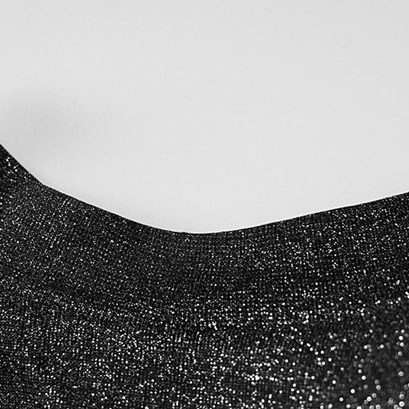 Женщины, Весна Осень, Сексуальность, Открытая Спинка, Цепочка, Блеск, Вечеринка, Элегантный, Наряды, Длинный Рукав, Мини-Платье