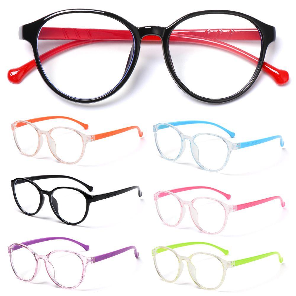 Защита очков Онлайн-занятия Сверхлегкая оправа Защита от синего света Круглые очки Детские очки