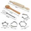 11Pcs/Set Kids Cooking Baking Set Kitchen Pretend Play Toys Includes Apron Chef Hat Mitt & Utensil Birthday Xmas Gifts for Girls