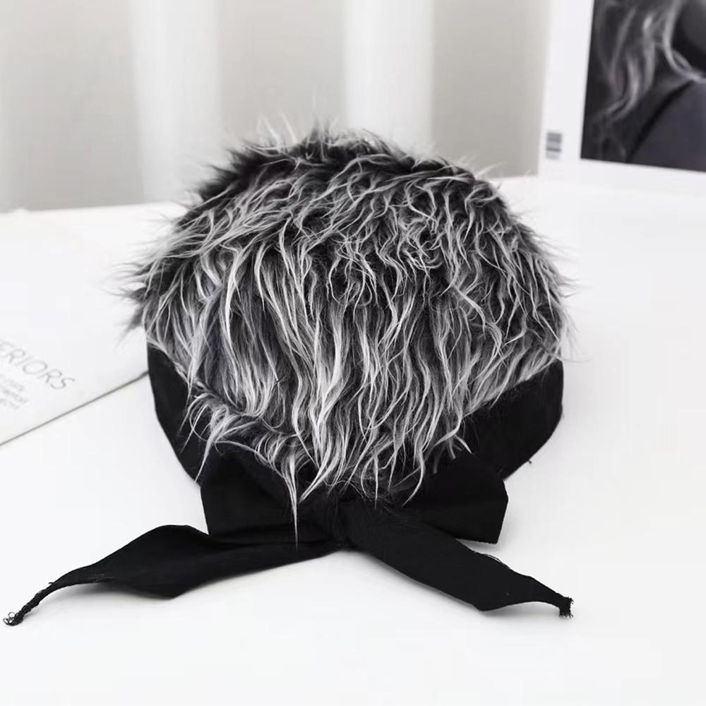 Wig Hat Artificial Wig Headband Funny Short Hair Wig Hat for Men Women All Seasons