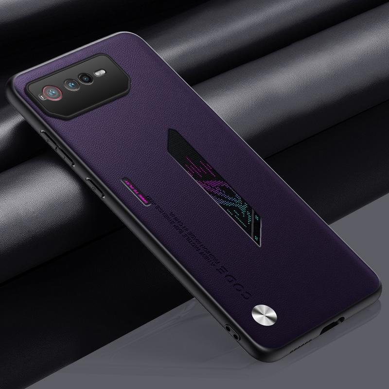 Luxury PU Leather Phone Case For Asus ROG Phone 6 6D Matte Back Cover Silicone Protection Case For Asus ROG Phone 5 5S Coque