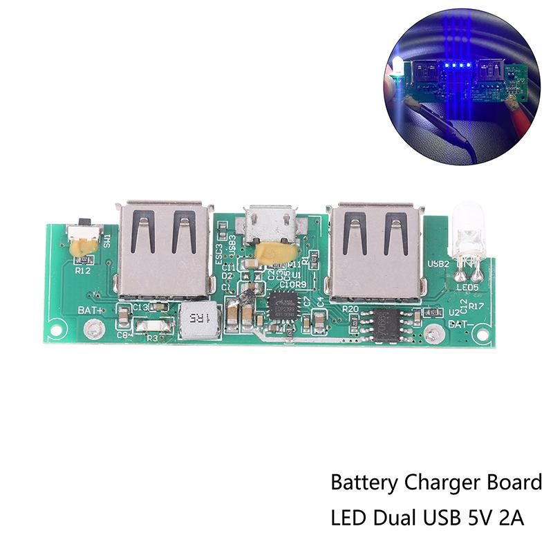 Двойной USB 5V Мобильный блок питания Материнская плата EDP2339 Основное управление Плата для повербанка телефона с LED-подсветкой DIY Аксессуары
