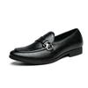 Men's Plus Size Leather Shoes Classic Gentleman Style Party Outdoor Leisure Business Wedding Men's Office Slip On Black Shoes