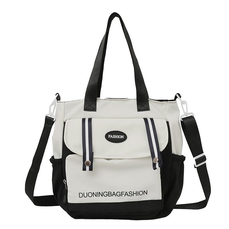 Простая сумка через плечо в цветном исполнении, женская повседневная модная сумка-мессенджер, универсальная сумка-тоут большой вместимости, косметичка для студентов, для занятий