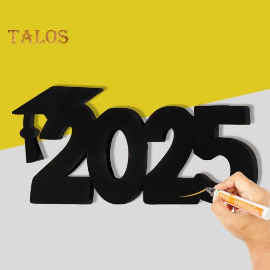 Выпускной 2025 года, фирменное украшение, устойчивая выпускная деревянная панель, поделки, настенное искусство, персонализированный логотип, реквизит