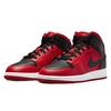 Кроссовки Air Jordan 1 Mid GS Reverse Bred Kids Gym-красные черные белые 554725-660