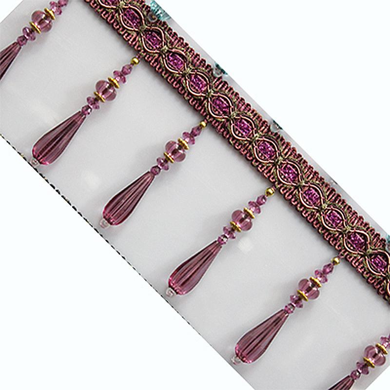 1M Кисточки для штор Кристальные бусины Кружевная бахрома DIY Шторная швейная отделка Кисточная кромка Лента Декоративные аксессуары для одежды Новые