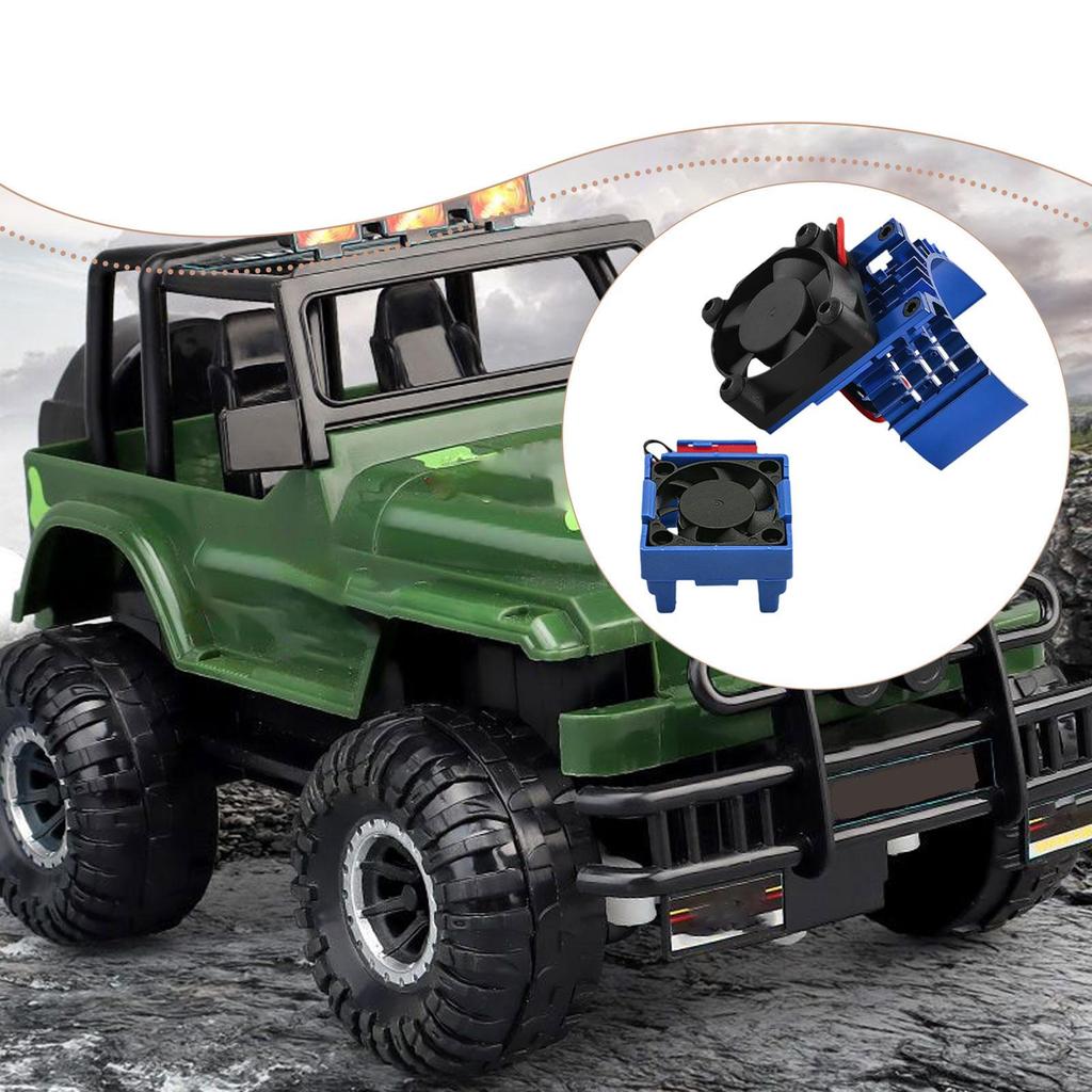 1/10 RC Car ESC Cooling Fan and Motor Set Aluminum Alloy High Performance Direct Replaces