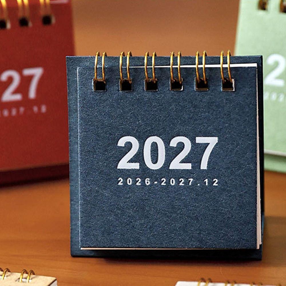 Standing Base 2027 Desk Calendar Mini Flip Calendar New Mini Calendar Daily Planning