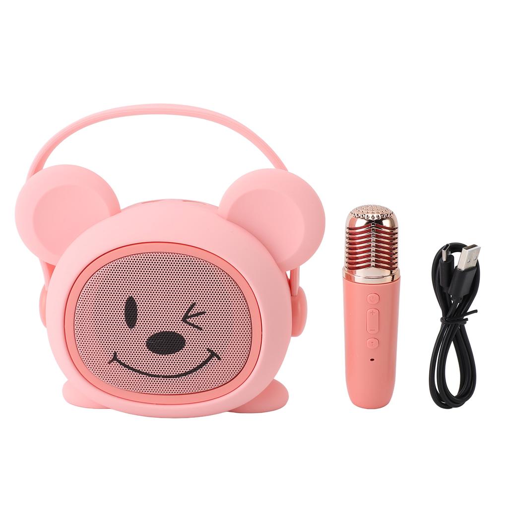 Детский микрофон, набор динамиков, портативная караоке-машина на батарейках, мультяшная поющая игрушка для девочек
