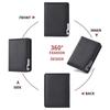 Minimalist PU Leather Retro Men's Wallet Two-Fold Orange Black Grey White Coin Purse Ultra Thin Multiple Pockets Credit Card