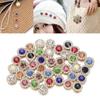 10 шт. Швейные аксессуары для одежды в форме цветка, пуговицы со стразами, хрустальные стеклянные камни, украшение для одежды
