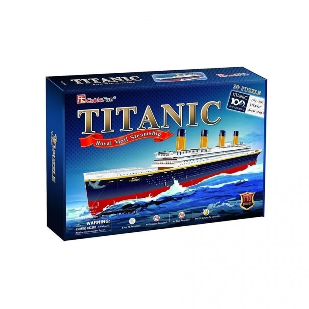 113 Piece 3D Jigsaw Puzzle Made by CubicFin 3D Puzzle by CubicFun Titanic, [item]