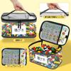 LAMPTOP Lego Storage Bag, Large Capacity, Waterproof, Transparent PVC Toy Storage Bag, Compatible with Lego, Puzzles, and Board Games, for