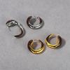 Maillard Ouroboros Enamel Earrings Women'S Light Luxury Niche Design Sense Advanced Sense Circle Earrings New