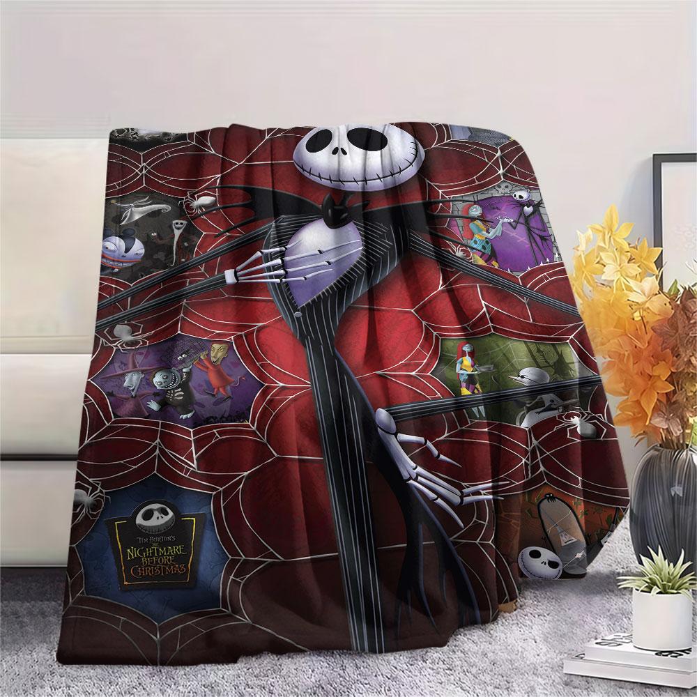 Nightmare Before Christmas printing Flannel Blanket Bedroom Sofa Camping Warm blanket Gifts for family and friends-MJ020
