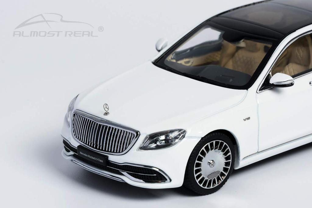 Почти Реальный 2019 Бриллиантово-Белый Масштабная Полностью Литая Модель Автомобиля Mercedes-Maybach S-Class - - 1/43 (Номер продукта 420111)