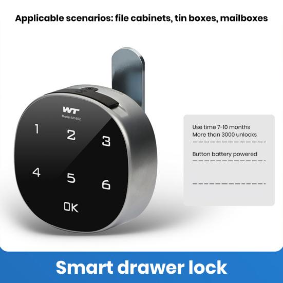 Code Lock Digital Zinc Alloy Code Combination Electronic Lock Battery Powered Punch Free Easy To Install Cabinet Password Safe Lock