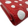 LOUIS VUITTON M82103 Yayoi Kusama Collaboration Dot Pattern Monogram Ann Platt leather LVxYK Portefeuille Claire Bifold Wallet Red leather Women Used