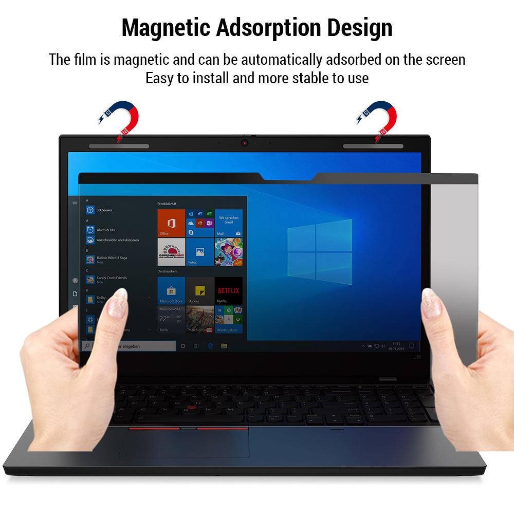 Magnetic Privacy Screen Filter Anti UV Film Anti Frosted High-transmittance Film Magnetic Adsorption Privacy Anti-Eye Fatigue for 12.