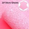 Chunky Glitter Artificial Leather Fabric Colorful Glitter Faux Leather  DIY Hairbow Accessories
