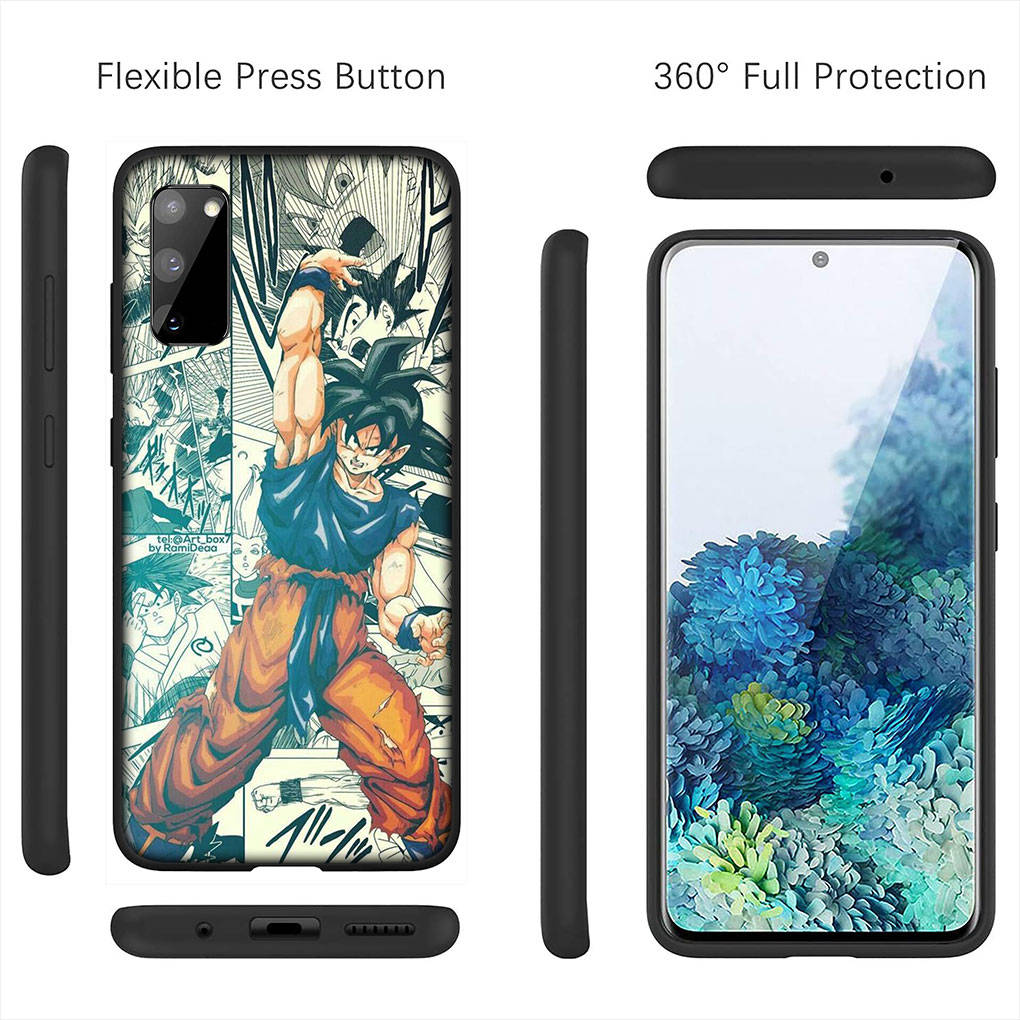 Для iPhone 16 15 Xiaomi Redmi Note 14 13 12 11 Pro Max X 16e Samsung Galaxy S25 S24 S23 Moto OPPO Huawei Goku Dragon Ball Comics DragonBall Чехол для телефона