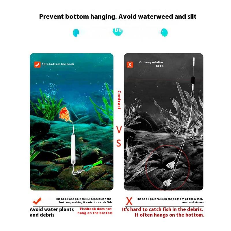 1 комплект Подвесные рыболовные поводки с крючком Анти-донная золотая гильза Крючок для ловли карпа Размеры 1#-7# Готовые к использованию карповые поводки Рыболовная приманка