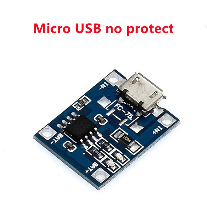 Type-c/Micro/Mini USB 5V 1A 18650 TP4056 Модуль зарядного устройства для литиевой батареи Зарядная плата с защитой