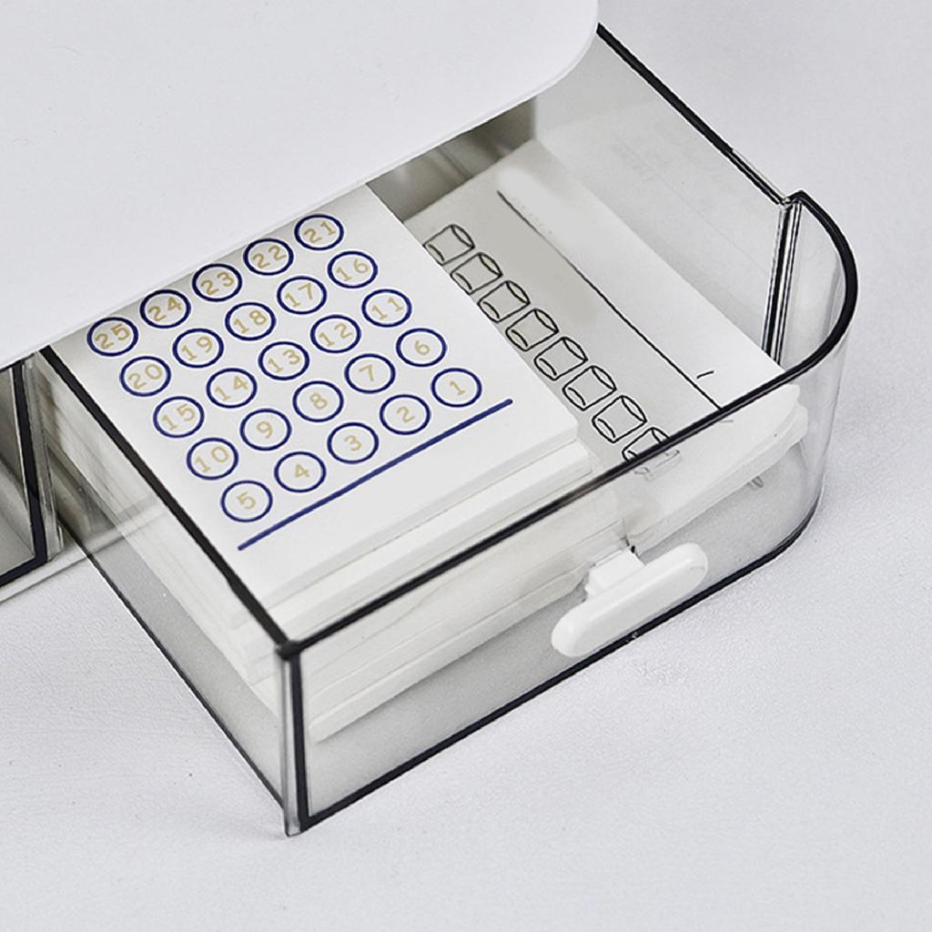 Pegboard Desktop Organizer Simple Multifunctional Plastic Storage Rack with Drawers for Stationery