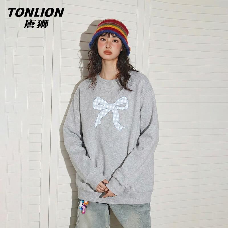 Женская повседневная толстовка TonLion с длинным рукавом и круглым вырезом