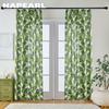 1 шт. модные и универсальные шторы с зеленым принтом в скандинавском деревенском стиле для небольших окон, спальни, гостиной, балкона, домашнего декора