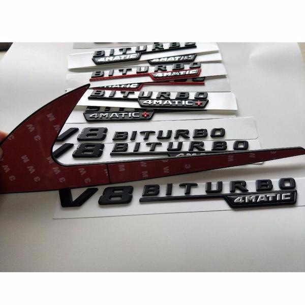 Глянцевый черный класс A A35 A45 V8 BITURBO TURBO 4MATIC + эмблема на крыле багажника задней двери для W176 W177