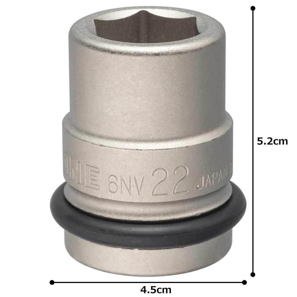 Ударная головка Tone шириной 22 мм HP6NV-22, 19,0 мм (3/4") Драйв,