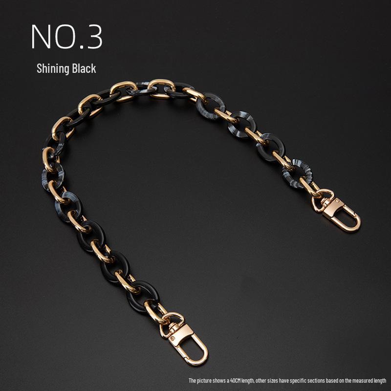 Decorative Chain Shoulder Bag Strap with Charms - Crossbody Underarm Chain Accessories