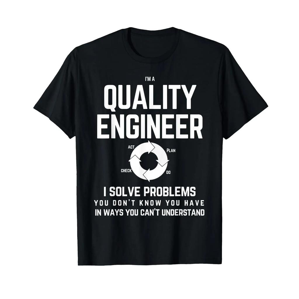 Cool Quality Engineer T Shirt Unisexageunisext Vintage Washed Versatile Fashion Top For Everyday Wear Slightly Designer Clothes