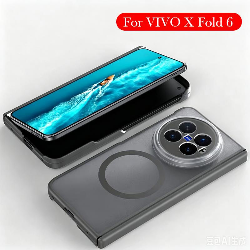 Transparent Case For VIVO X FOLD 6 Matte Back Cover Case for Vivo X Fold 6