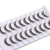10 Pairs Natural Long False Eyelashes Fluffy Manga Lashes New 3D Mink Eyelashes  Eye Makeup Tool