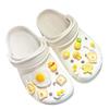 Shoe Charm DIY Pins Food Breakfast Fried Eggs Decoration Buckle for Hole Shoes Charms Set Accessories Kids Boy Girls Gift