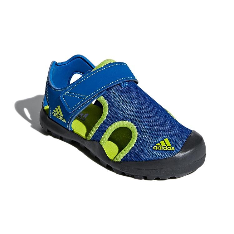 (GS) adidas Captain Toey K Velcro Outdoor Flat Heel Sports Blue Green Sandals 'Blue Green' Kids' CM7639