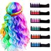 Hair Chalk Comb 6 Colors Washable Instant Hair Dye Comb Halloween Christmas Cosplay Party Disposable Temporary Hair Coloring Comb