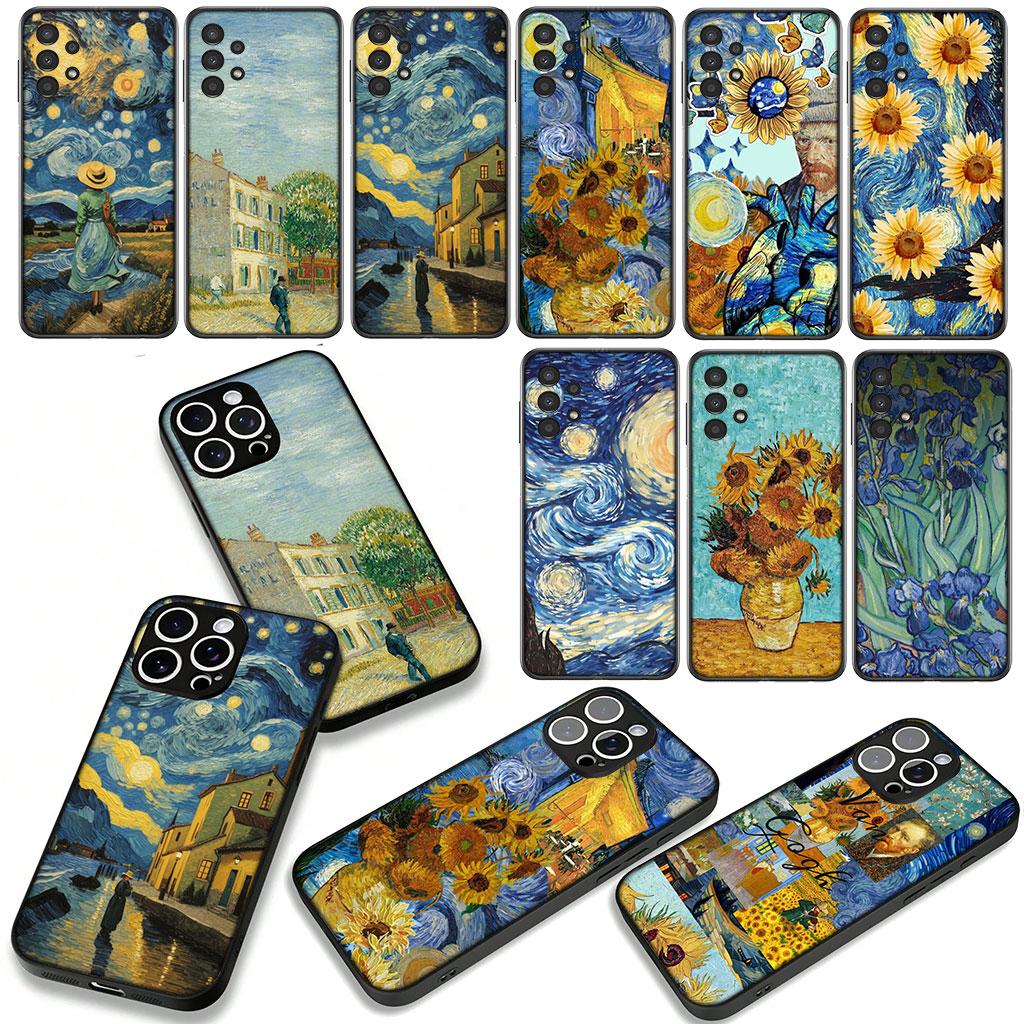 Starry Night Van Gogh Sky Art Cover for Samsung Galaxy A36 A17 A26 A07 A35 A54 A53 A13 A33 A34 S8 S9 S20 S21 FE S10 Plus Case
