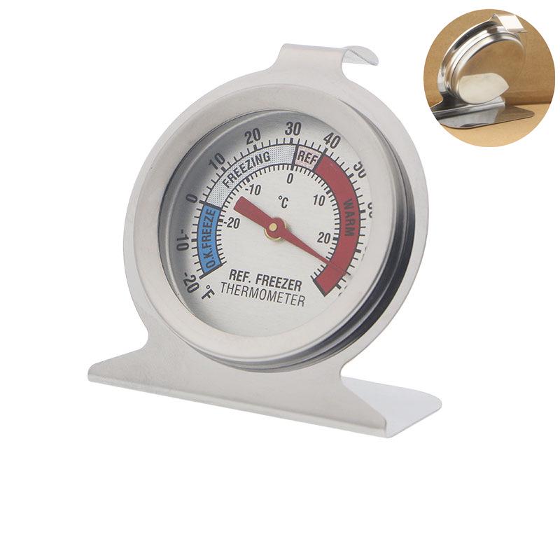 Bimetal Stainless Steel Fridge-Freezer Food Thermometer for Kitchen & Cold Storage